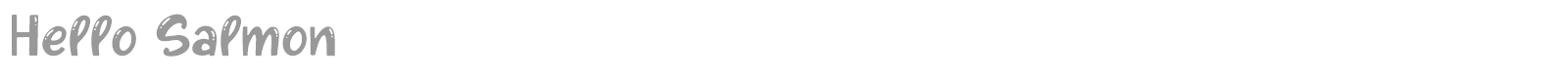 Hello Salmon font preview